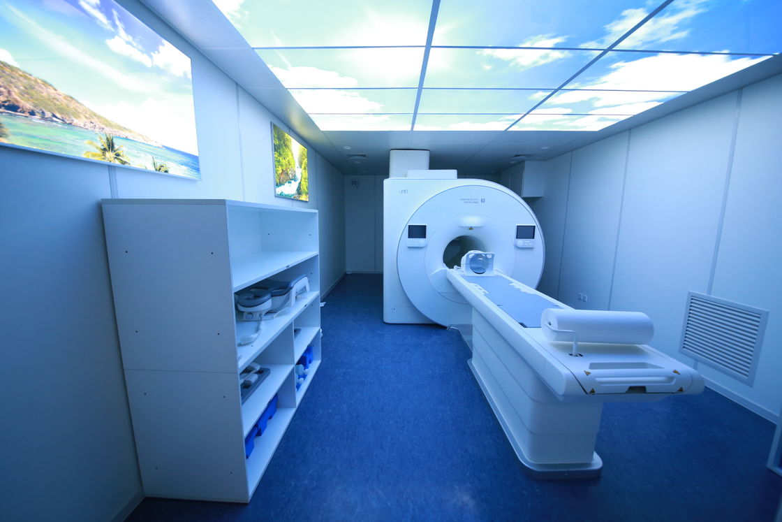 Sistema de proteção de ressonância magnética proteção de 1,2 x 0,6 m placas perfuradas sala de ressonância magnética no hospital